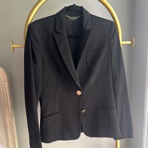 Versace Black Tailored Blazer Classic Suit Jacket